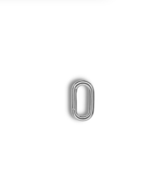 Extension Link </br> <i> Small Oval in Platinum </i>