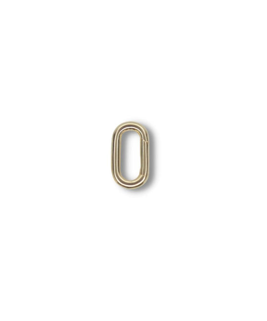 Extension Link </br> <i> Small Oval in Gold </i>