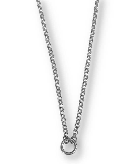 Belcher Chain </br><i> Long in Platinum </i>