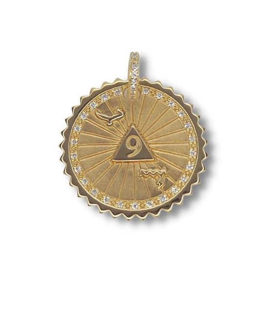 Norse Sacred </br> <i> Large Pendant in Gold </i>