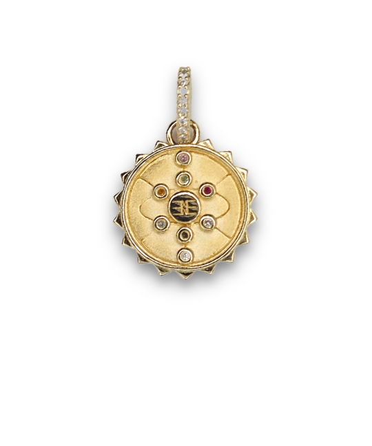 Norse Equilibrium </br> <i> Small Pendant in Gold </i>